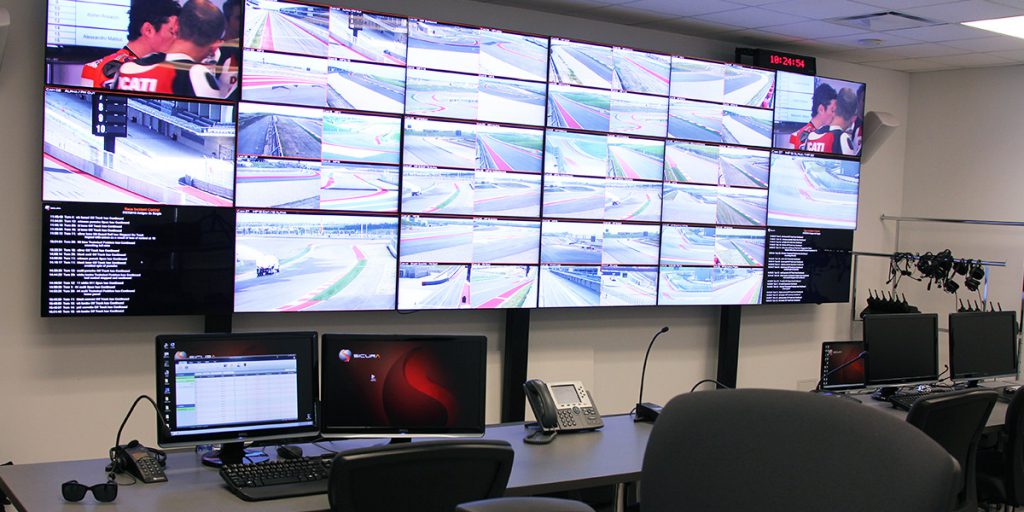 AV control room at Circuit of The Americas in Austin, Texas