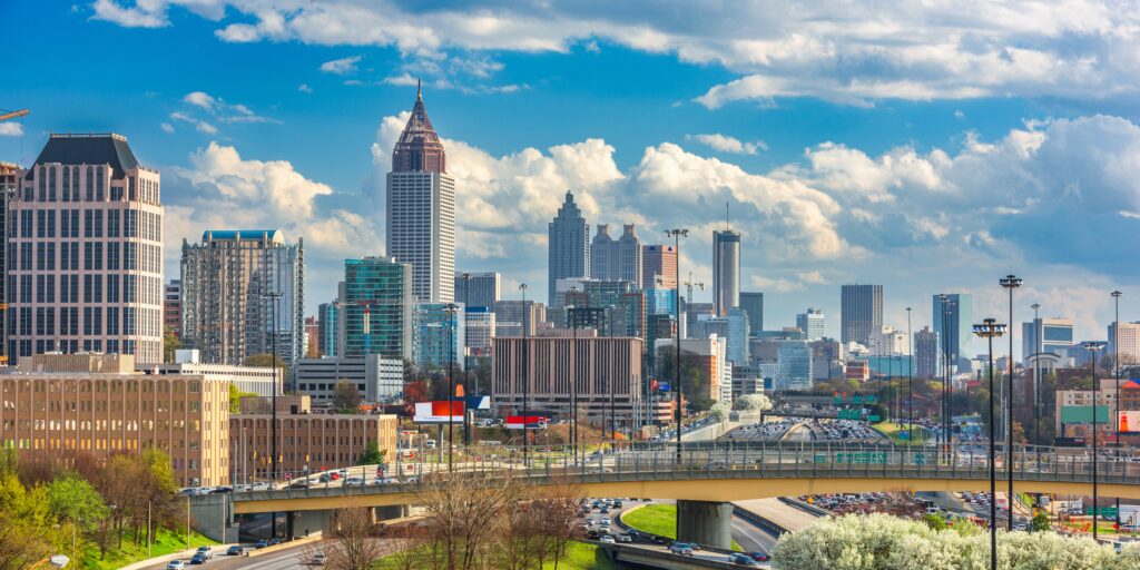 AV Integrator in Atlanta Georgia. Skyline of Atlanta Georgia