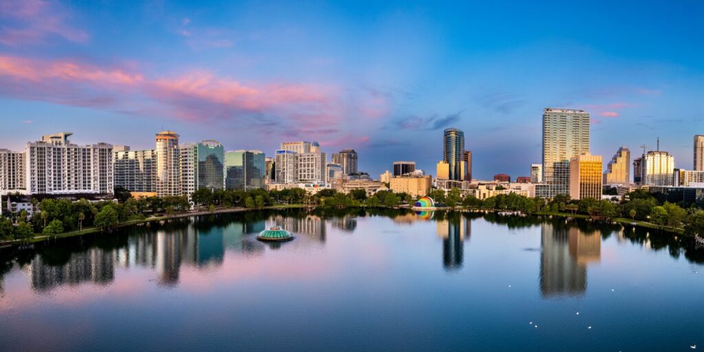 AV Integrator in Orlando Florida. Skyline of Orlando Florida