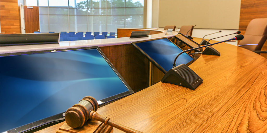 Voice lift and AV control system integration in the City of Deer Park council chamber