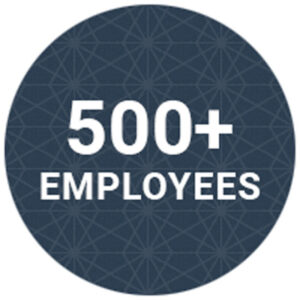 500 plus Employees.