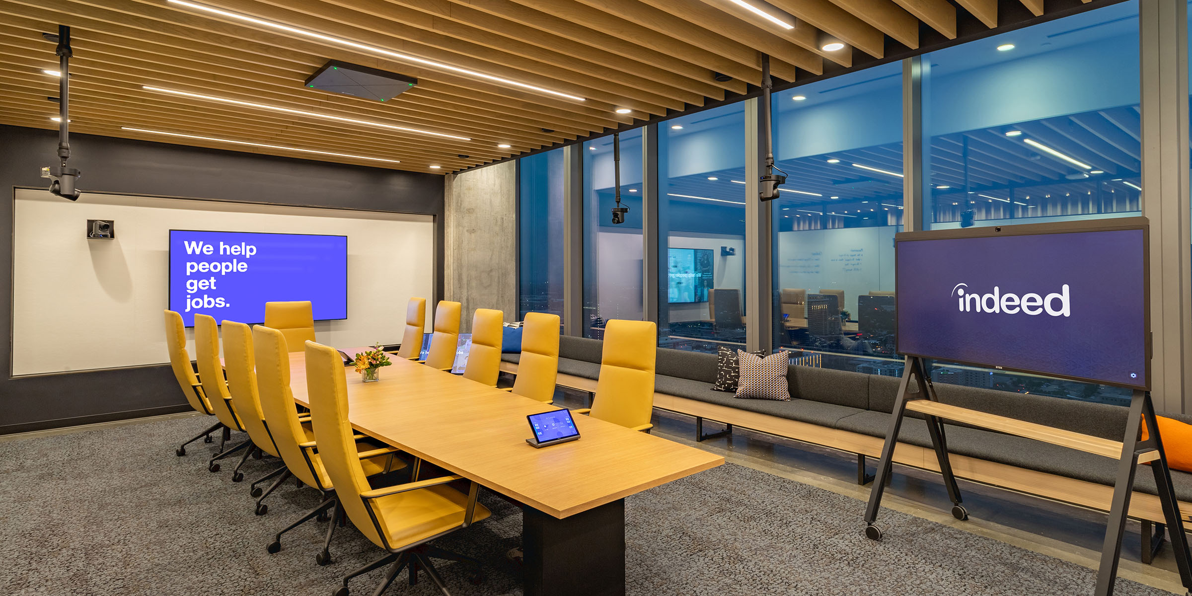 Emerging AV technologies including AI meeting cameras, Microsoft Teams Rooms, wireless collaboration, and DVLED displays.