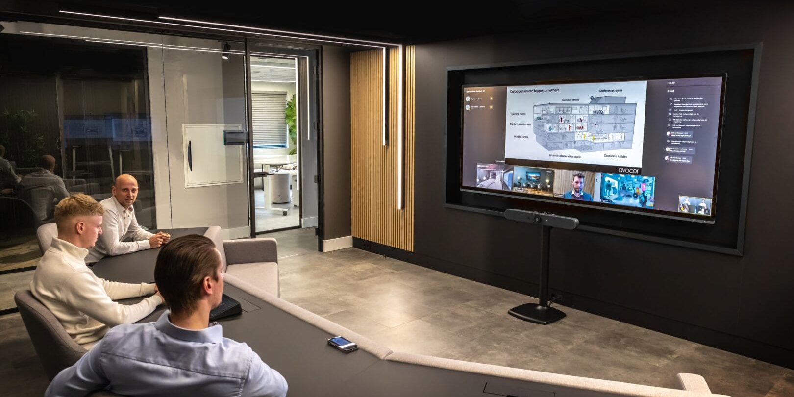 Immersive Video Conferencing Room Setup
