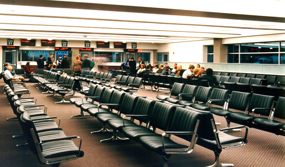 Ford AV integrated high output over-head speakers throughout the terminals and concourse provide a variety of options for making announcements to specific areas or gates