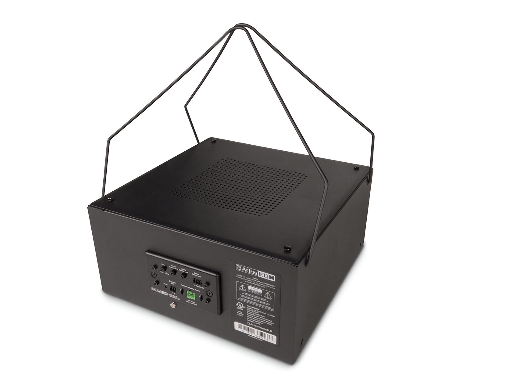 The AtlasIED M1000A35 is a self-contained sound masking system that increases speech privacy and enhances workplace acoustics. An M1000A35 masking system is ideal for small to medium size installations. 