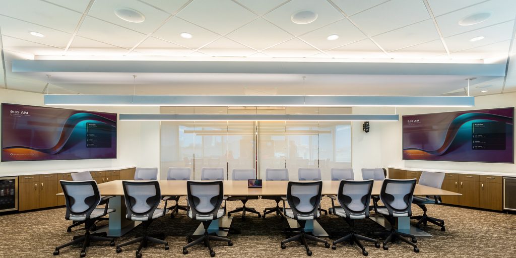 Mattress Firm Headquarters Meeting Space and Digital Signage