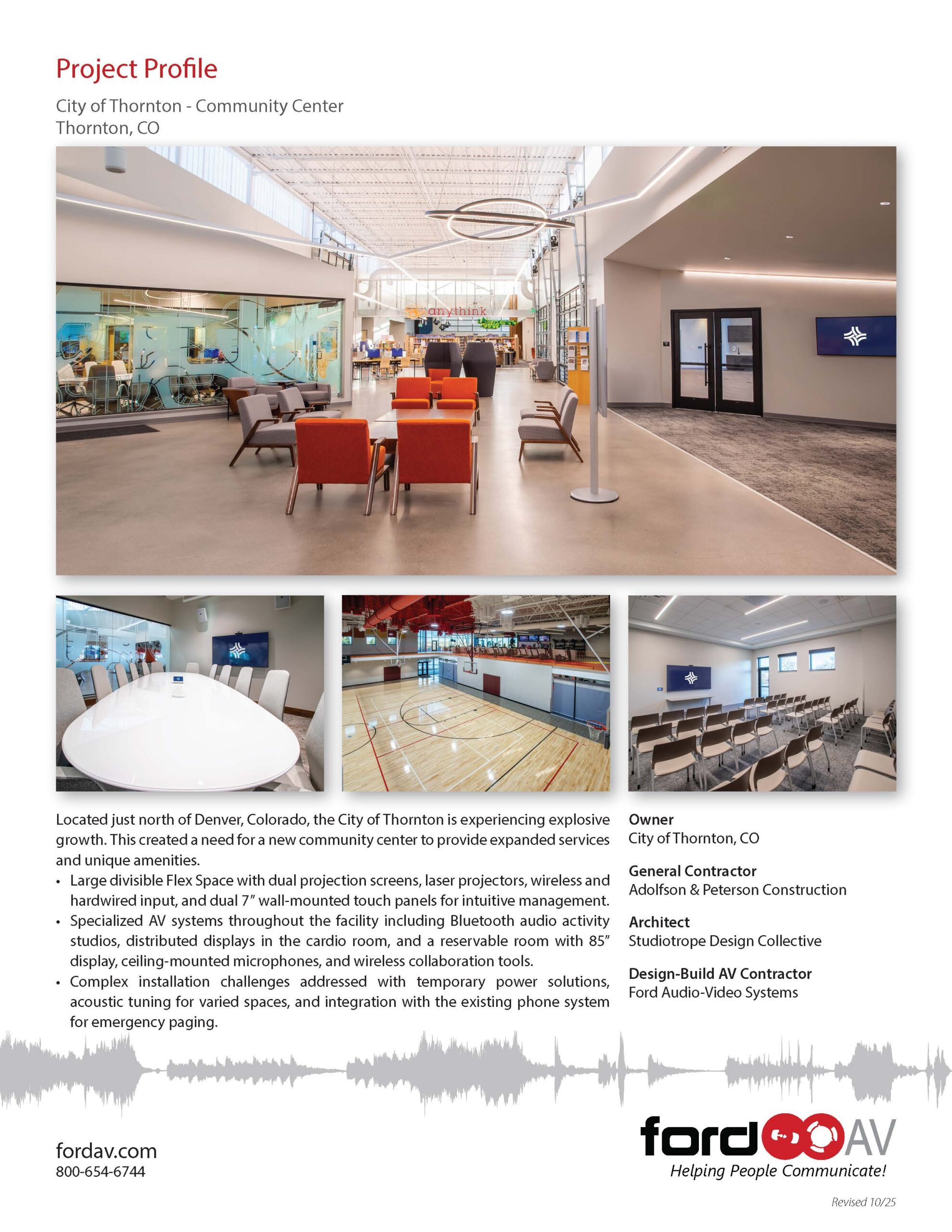 City of Thornton Community Center - Project Profile