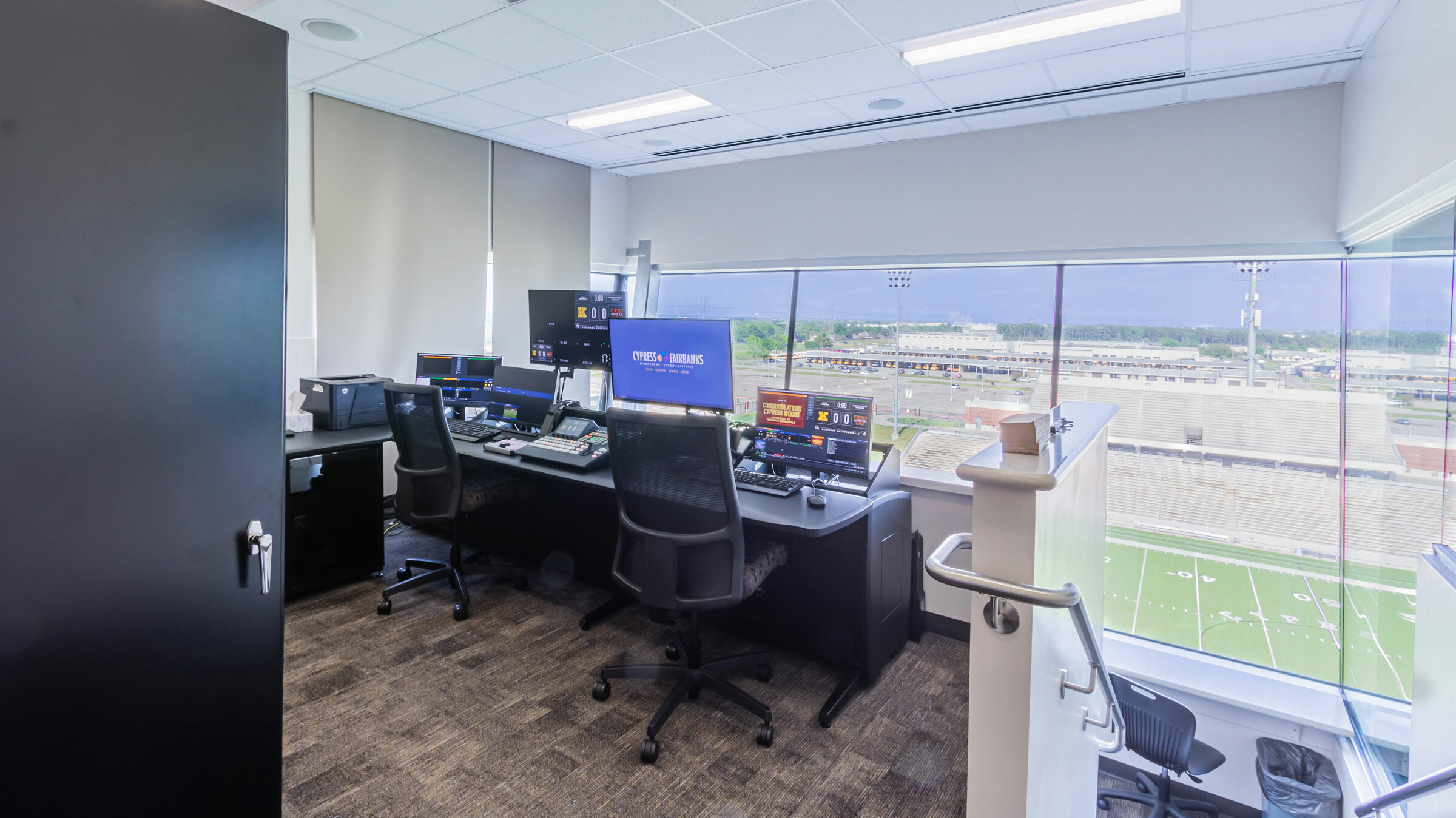 Football Stadium Audiovisual Booth