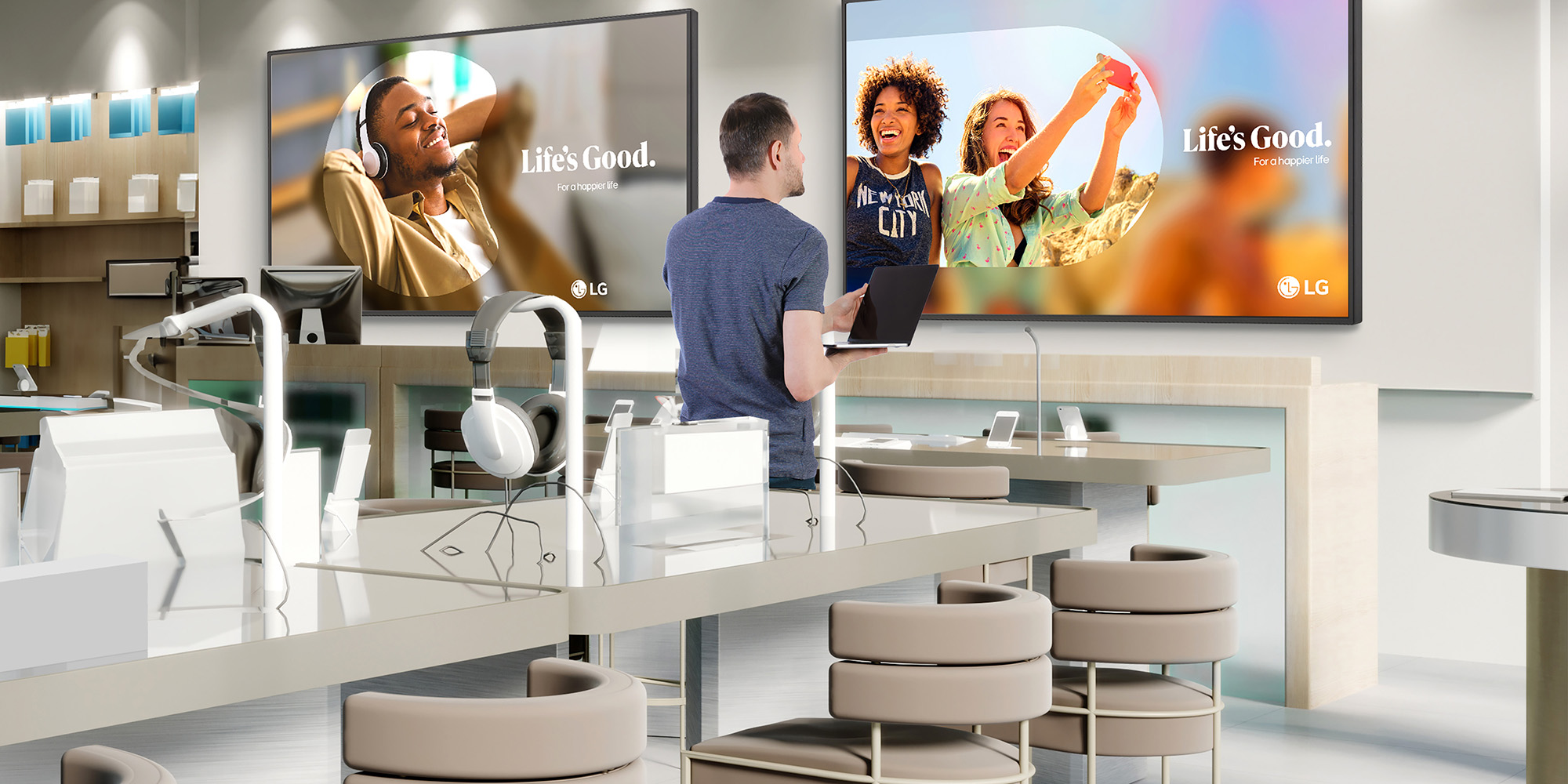 LG and Ford AV Digital Signage