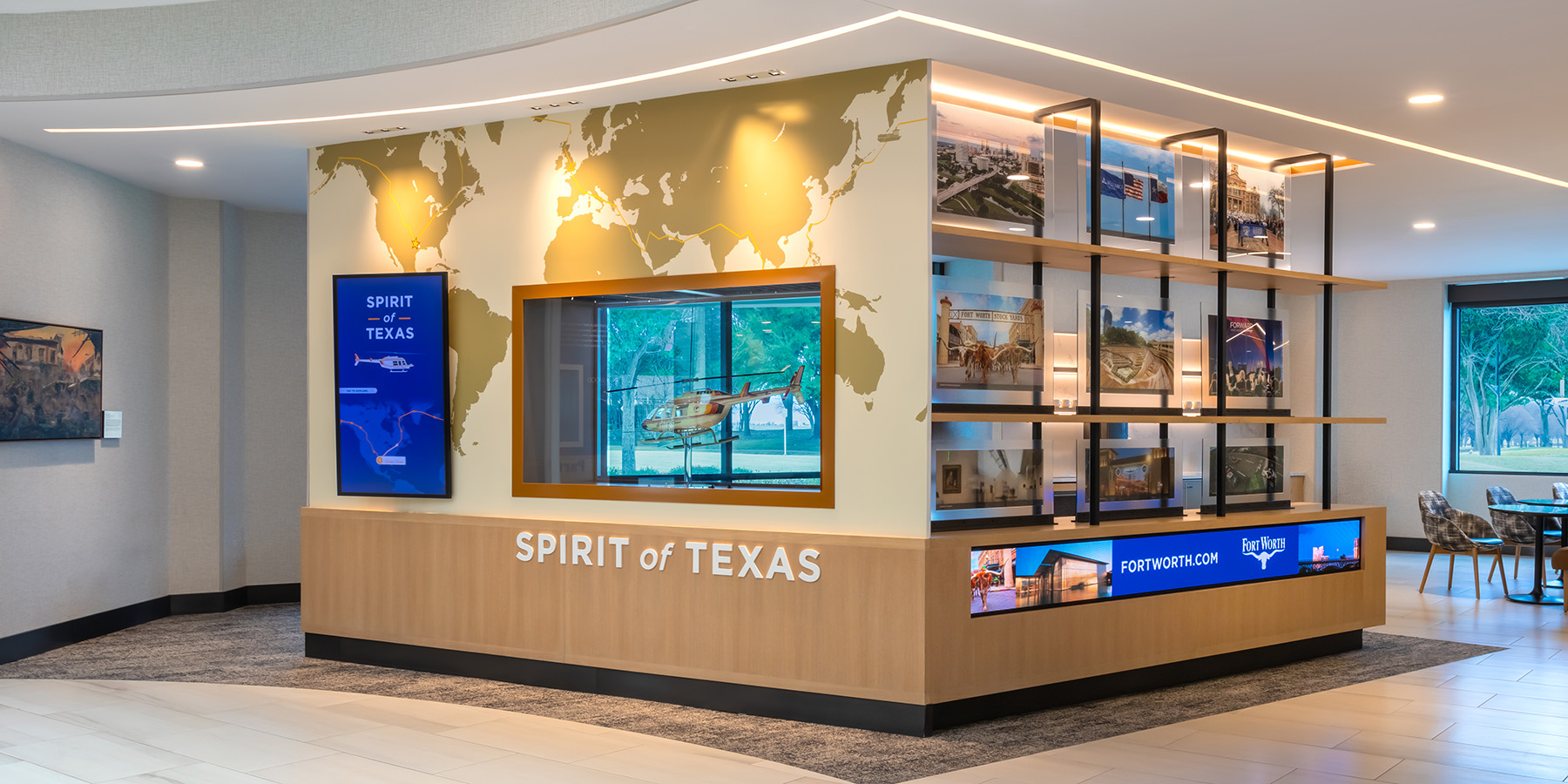 Commercial display installation for enterprise digital signage and professional AV environments