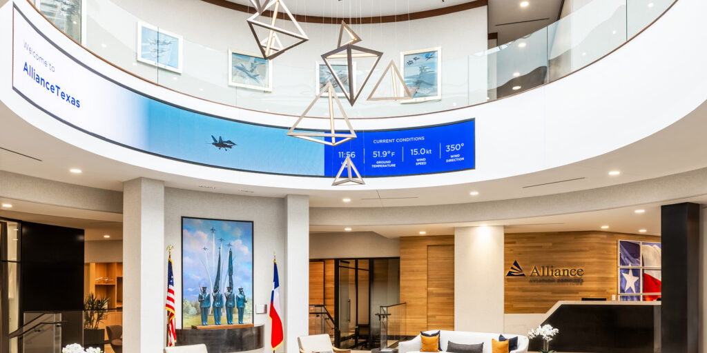 Curved LED Display by Nationwide AV Integrator