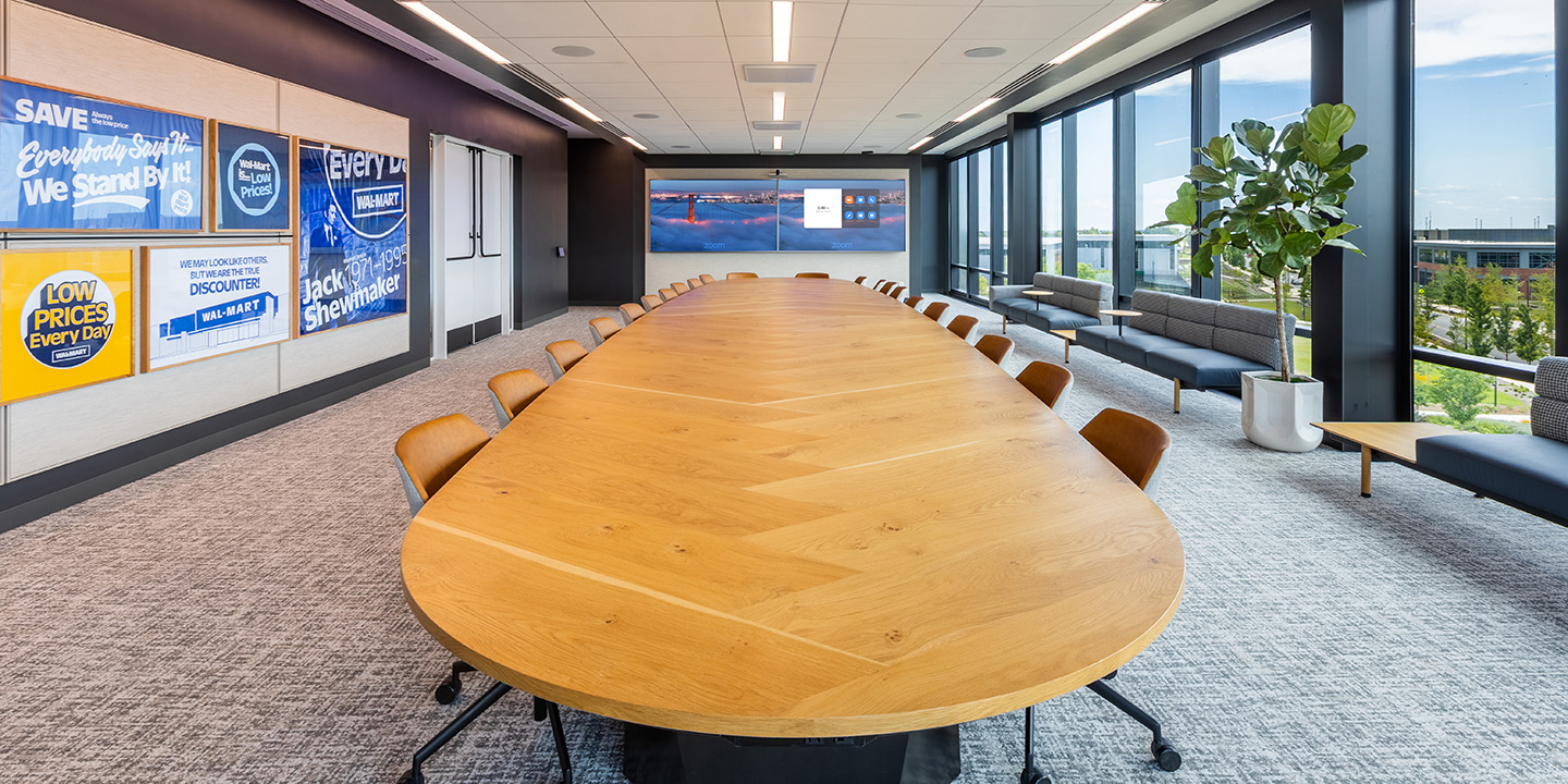 Walmart Board Room Video Conferencing Zoom System by Ford AV