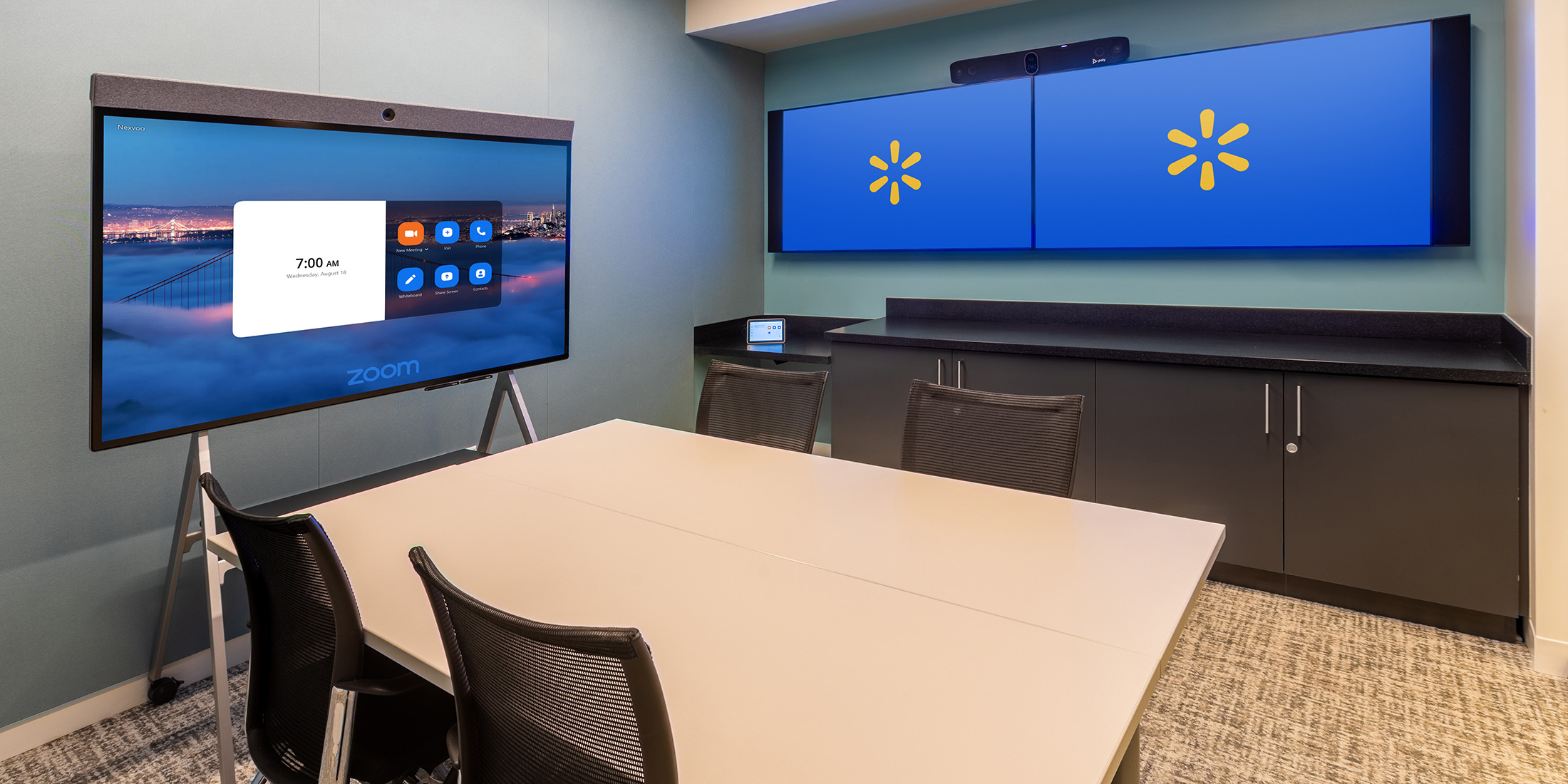 Walmart Meeting Room Zoom Video Conferencing by Ford AV