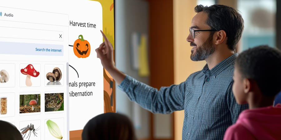 LG CreateBoard Gen 2 interactive display in classroom