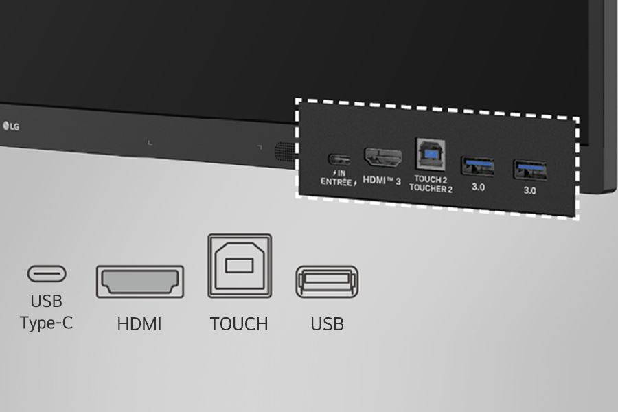 LG USB-C connectivity, wireless screen sharing, and optimized compatibility