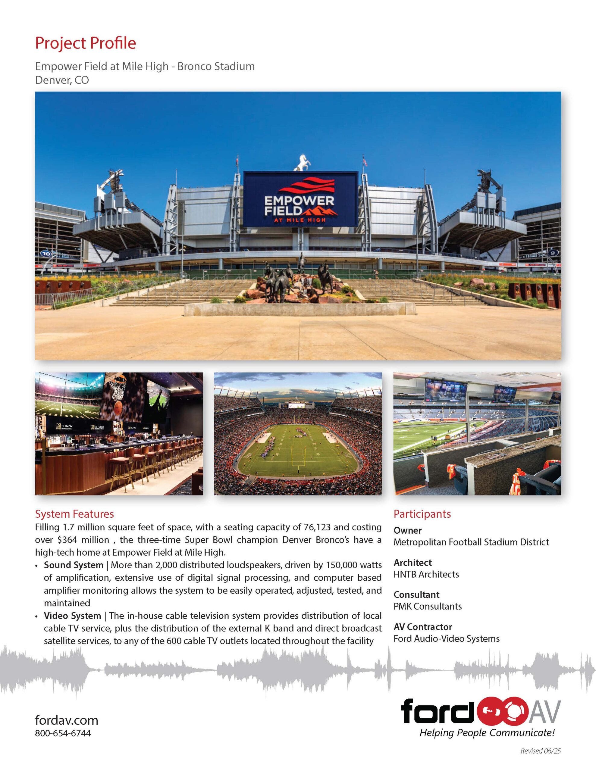 Empower Field at Mile High - Bronco Stadium Denver - Project Profile