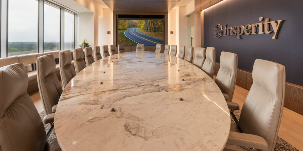 Corporate HQ Voice Lift System in Conference Room
