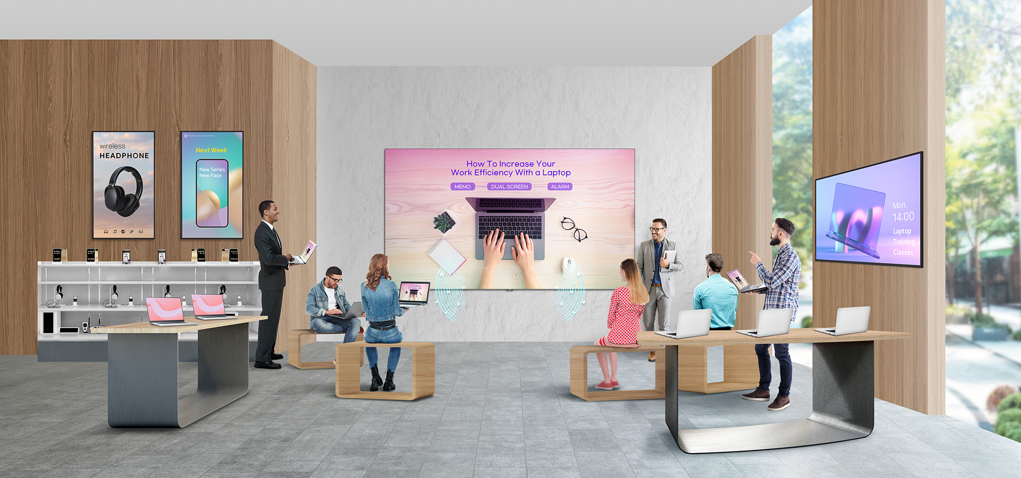 Improve your workspace with Direct View LED Digital Signage