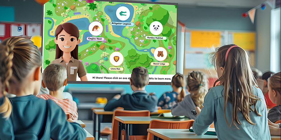 LG CreateBoard used in a classroom in education