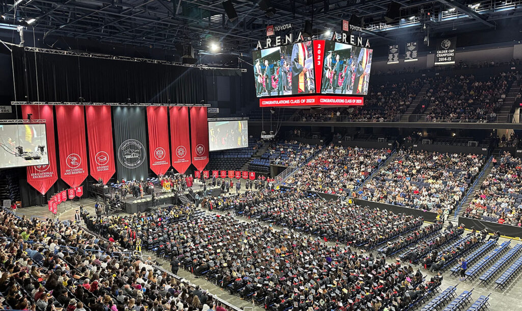 Graduation Sound System and Digital Display