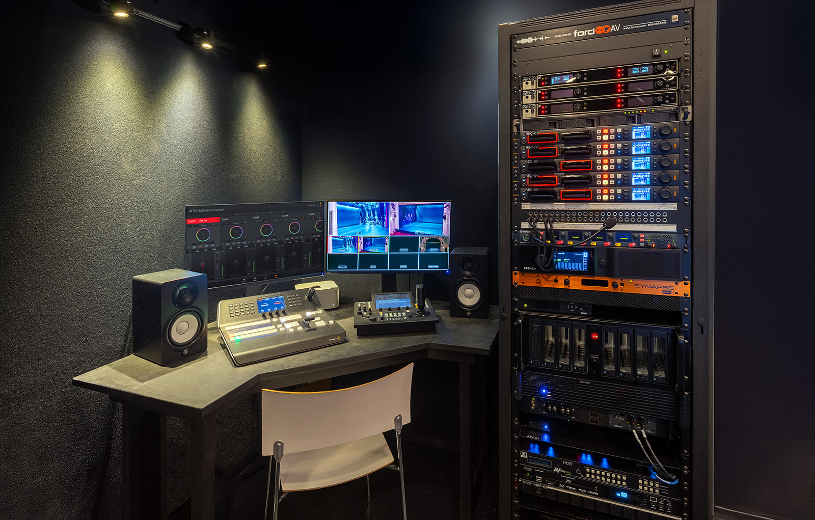 Guild Hall AV System and Rack Room