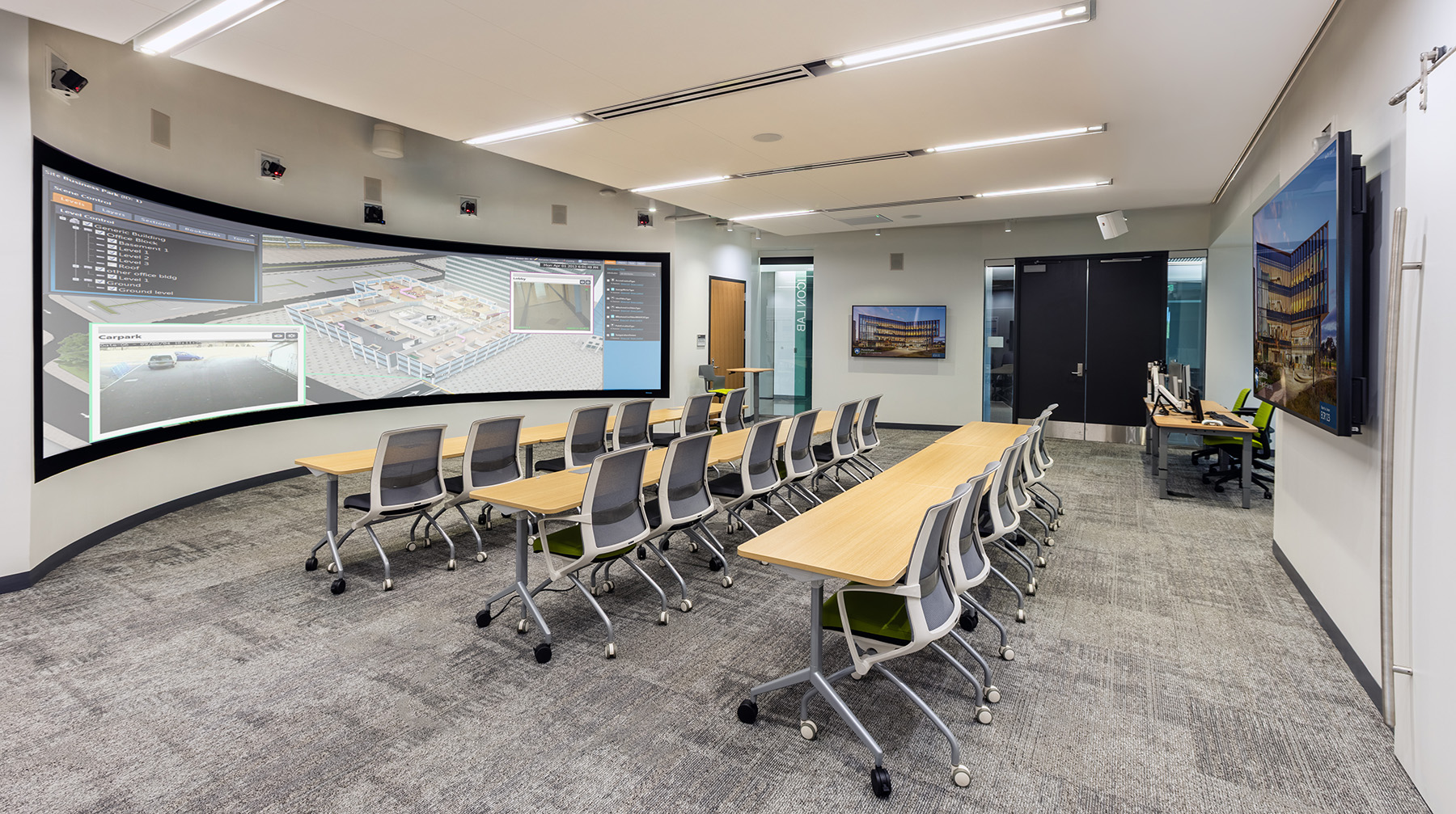 Penn State’s ICon Lab curved rear-projection display powered by Christie Digital projectors