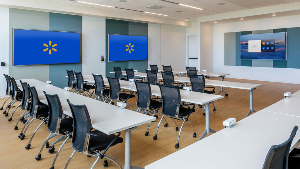 Walmart Zoom Video Conferencing training room