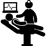 hospital training simulation icon