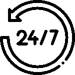 24/7 icon