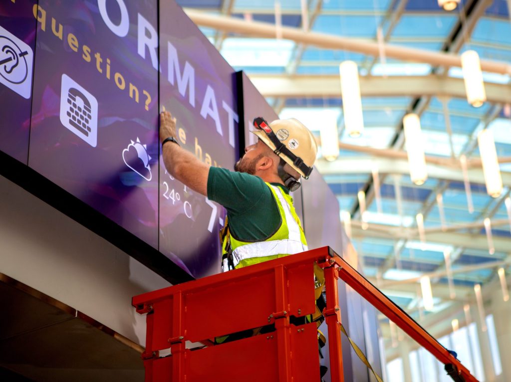 Orlando Airport Ford AV Digital Signage Installation