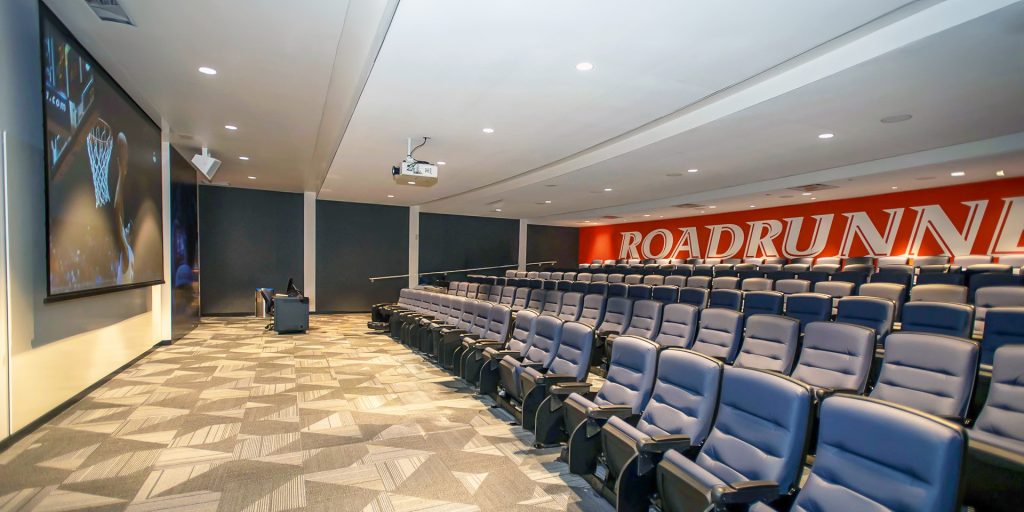 Interactive projection system for football film study and coaching instruction at UTSA