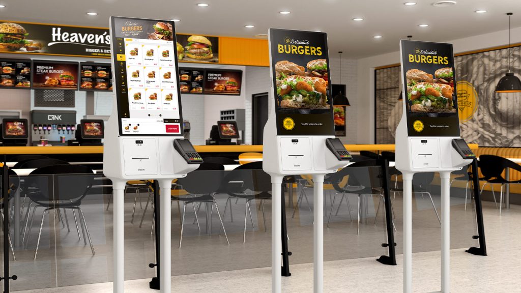 Samsung Kiosk in quick service restaurant