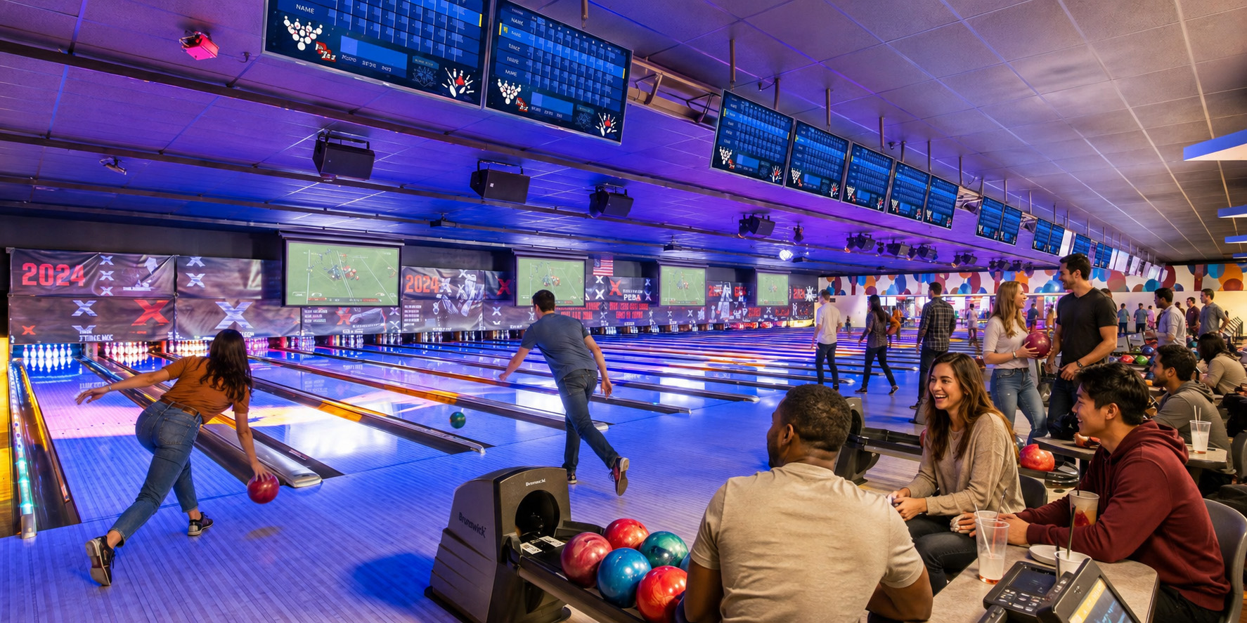 Entertainment AV and lighting technology upgrade at Firelake Bowling Center in Shawnee Oklahoma