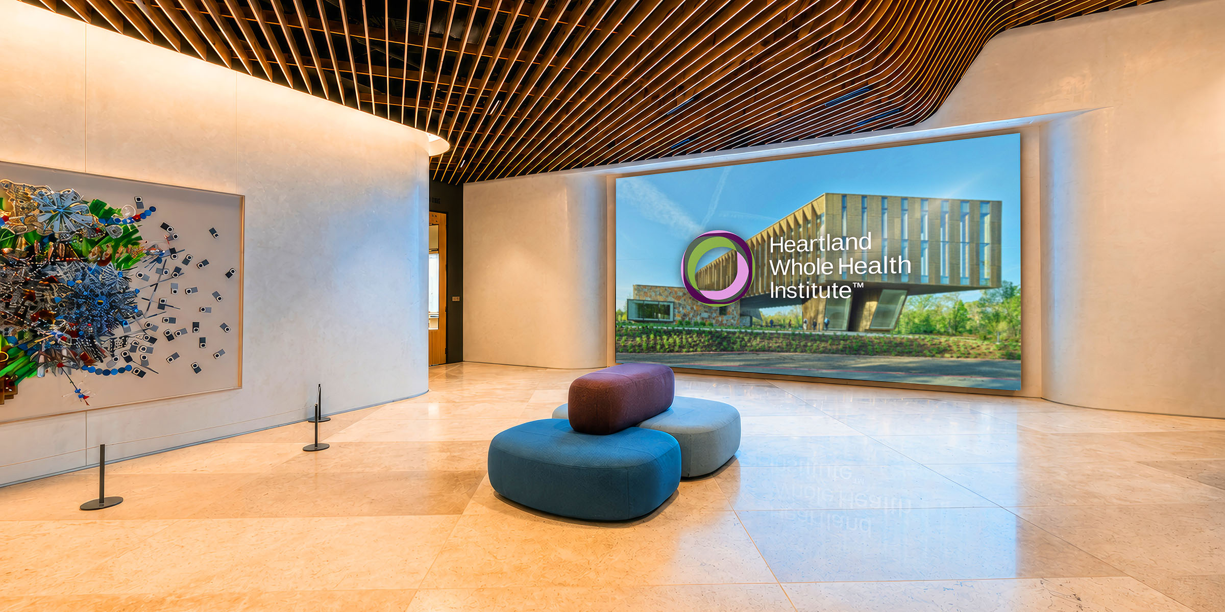Large-scale healthcare LED video wall