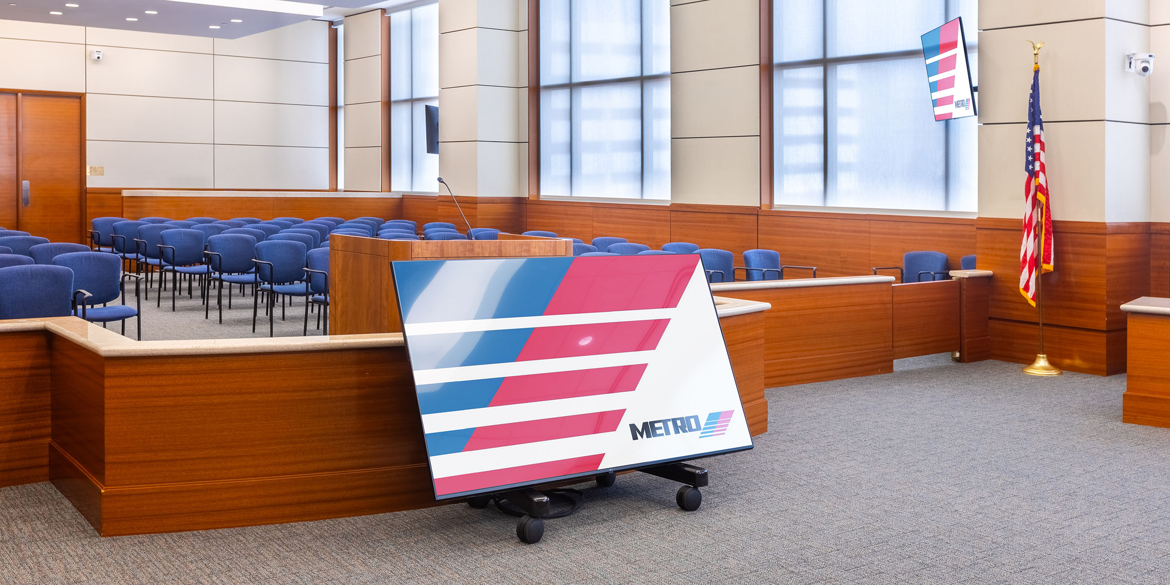 Boardroom AV upgrade project delivering live broadcast, conferencing, and audiovisual technology solutions.