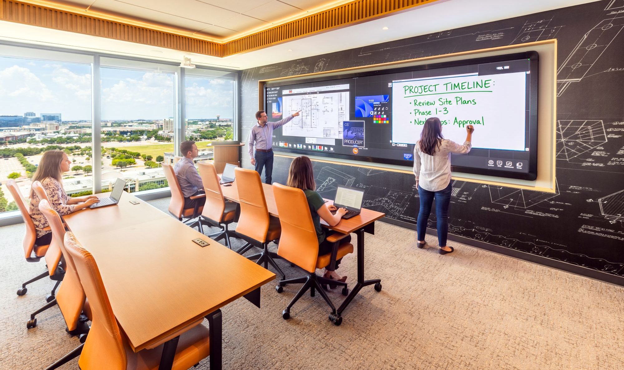 Ford AV Interactive DVLED Video wall for training and multipurpose rooms