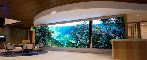 Modern conference room with Ford AV video and presentation systems